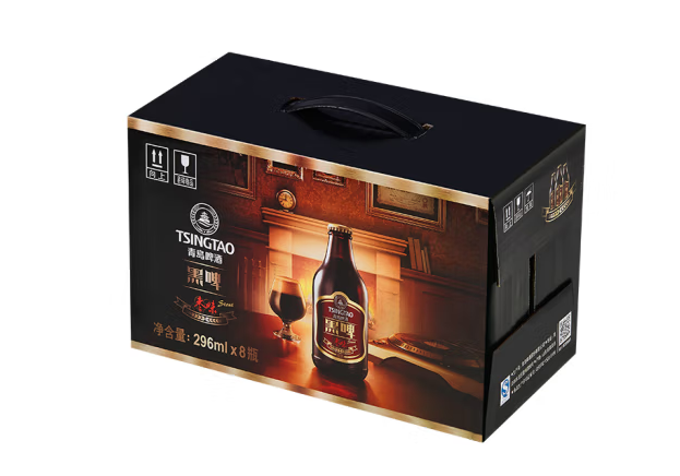 枣味黑啤外包箱设计作品欣赏(图1) 枣味黑啤外包箱设计作品欣赏(图1)