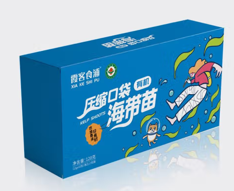 有机海带苗的包装盒设计作品欣赏(图1)