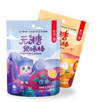 无糖果味棒棒糖包装设计的优势(图1)
