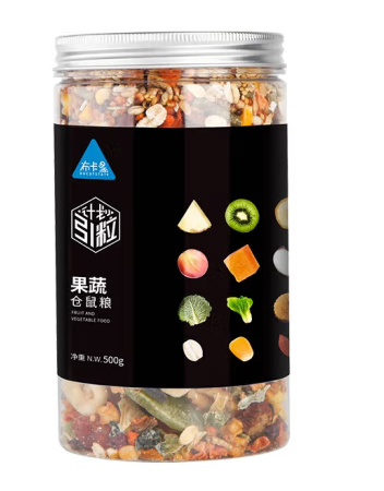 仓鼠果蔬粮包装罐设计欣赏(图1) 仓鼠果蔬粮包装罐设计欣赏(图1)