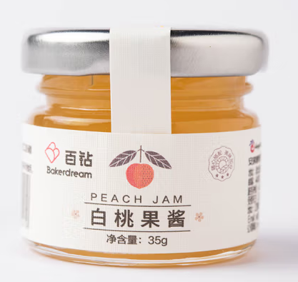 白桃果酱包装瓶设计怎么做(图1)