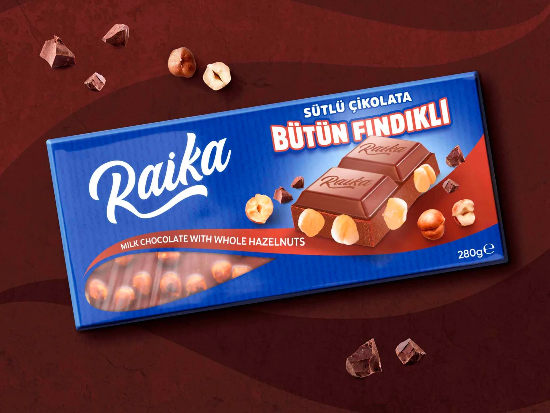 榛子牛奶巧克力包装盒设计欣赏(图1)