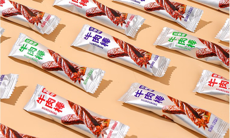 多口味牛肉零食外包装设计欣赏(图1)