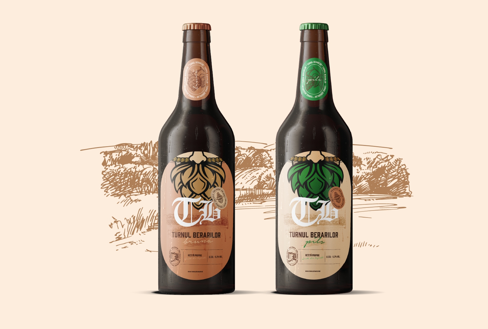 精酿啤酒包装瓶设计欣赏(图1)