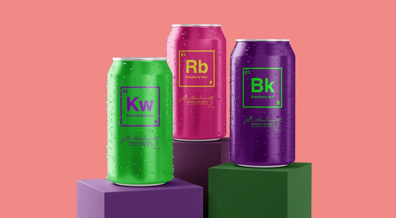 手工水果啤酒包装罐设计欣赏(图1)