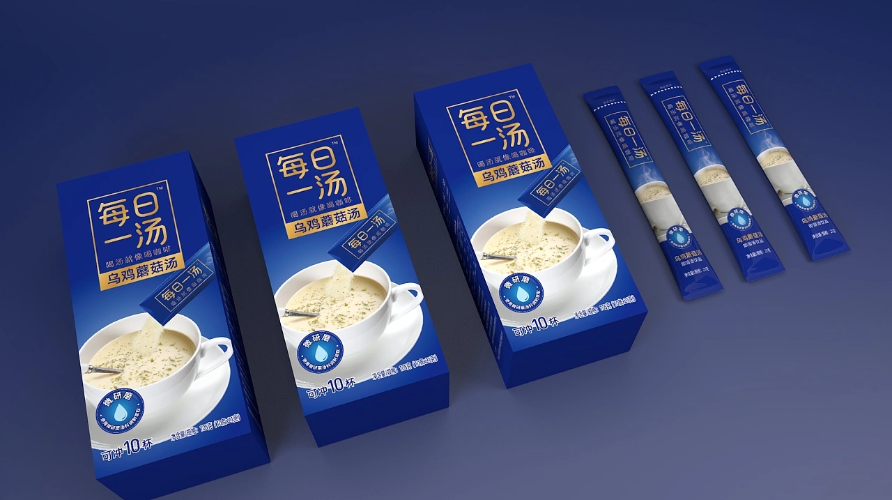 方便美味的速食汤包装设计欣赏(图1) 方便美味的速食汤包装设计欣赏(图1)