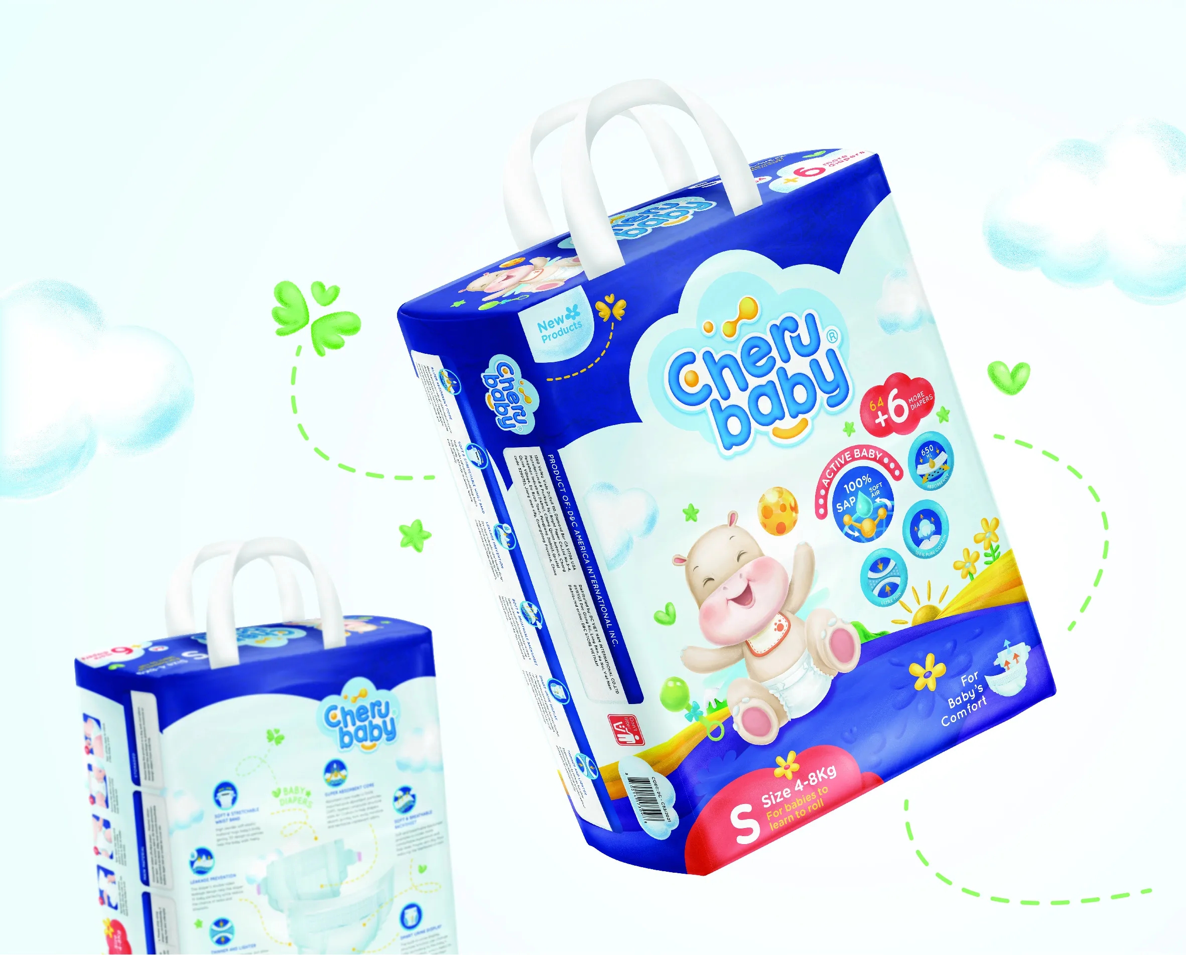 婴儿纸尿裤外包装设计欣赏(图1)
