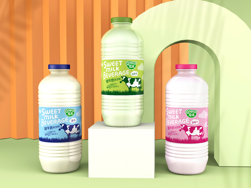 甜牛奶饮料外包装设计欣赏(图1)