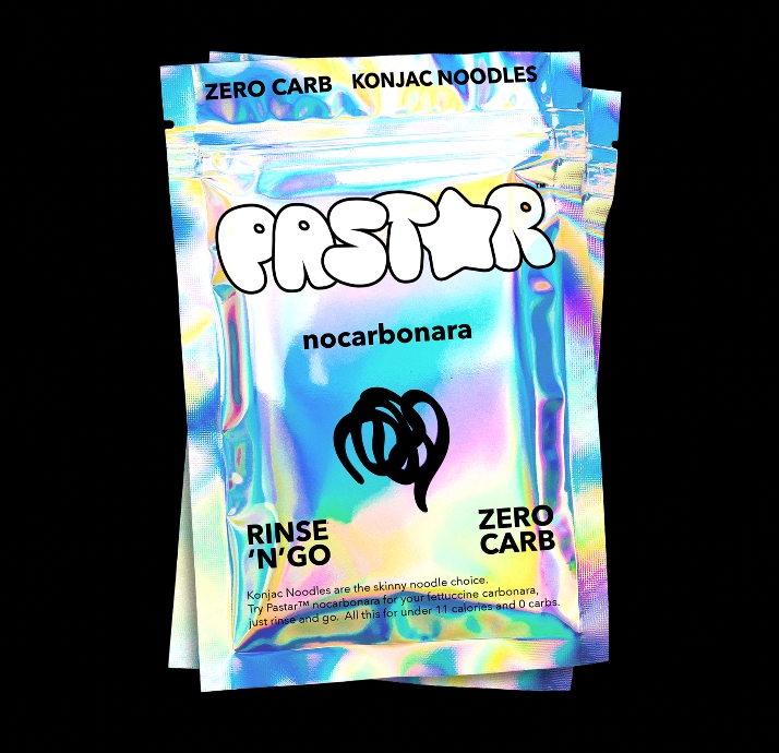 零碳水魔芋面条包装袋设计作品欣赏(图1)