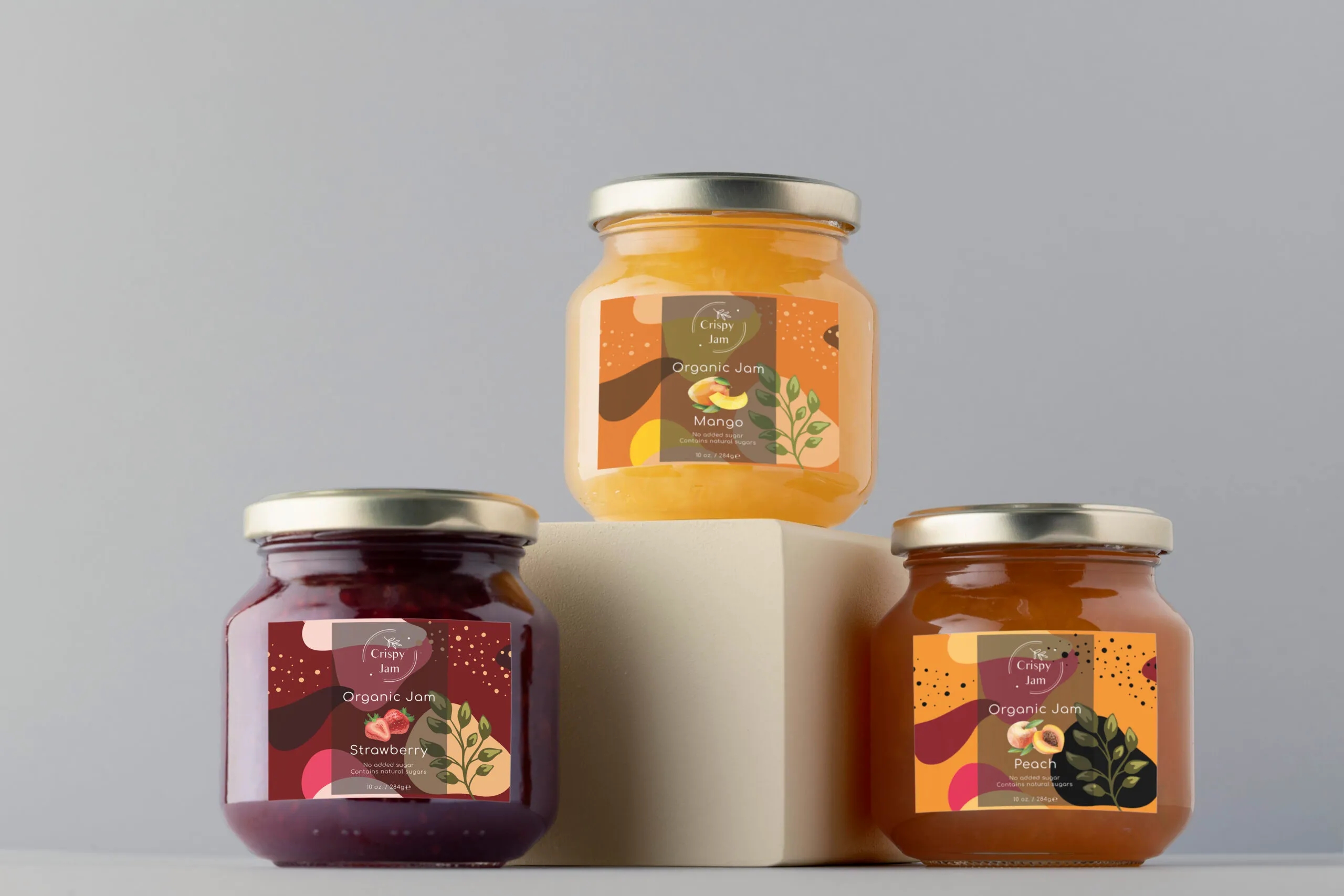 有机果酱包装瓶设计怎么做销量高(图1) 有机果酱包装瓶设计怎么做销量高(图1)