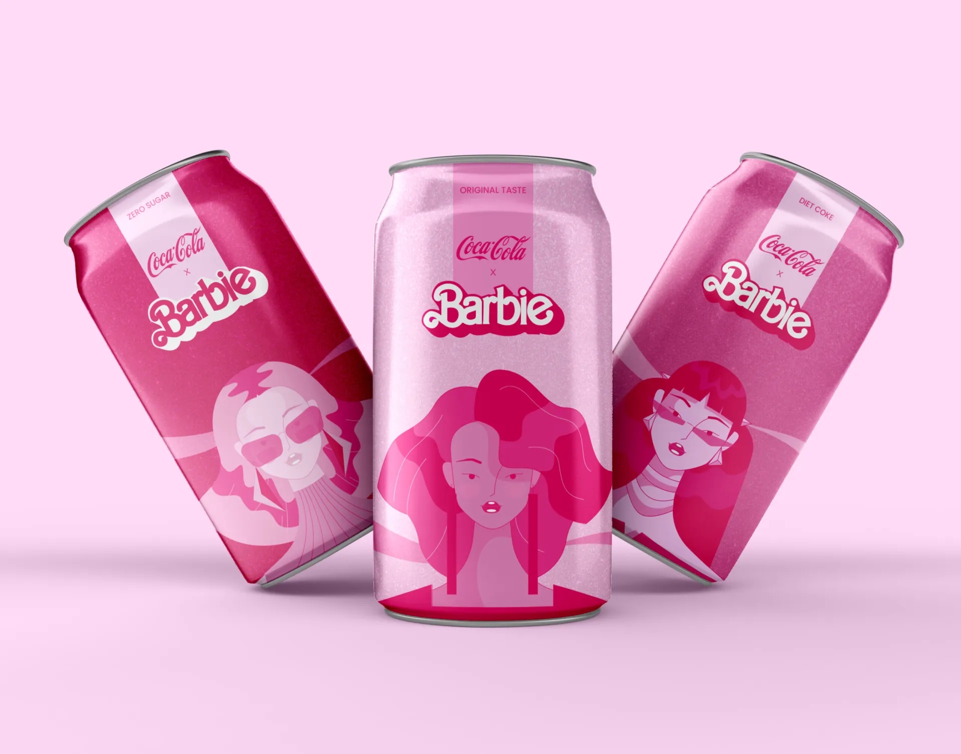 限量版芭比主题可乐罐包装设计欣赏(图1)