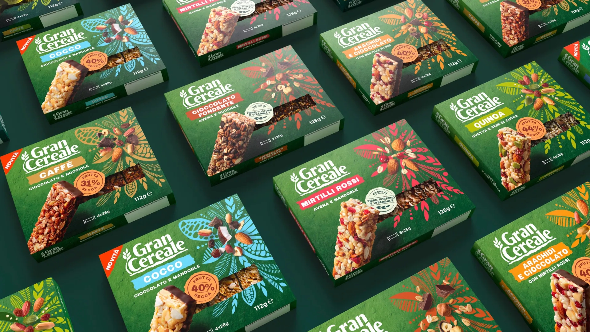 色彩缤纷的谷物棒外包装盒设计作品欣赏(图1)