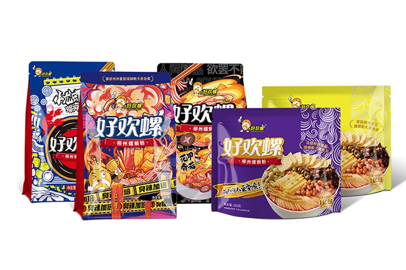 好欢螺柳州螺蛳粉包装信息设计升级