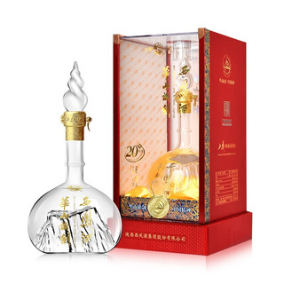 创意酒包装设计华山论剑年陈酿凤香型白酒单瓶装产品包装设计欣赏(图2)