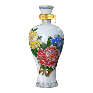 创意酒包装设计国花瓷年凤香型白酒瓶整箱装产品包装设计欣赏(图4)