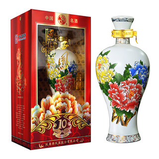 创意酒包装设计国花瓷年凤香型白酒瓶整箱装产品包装设计欣赏(图5)