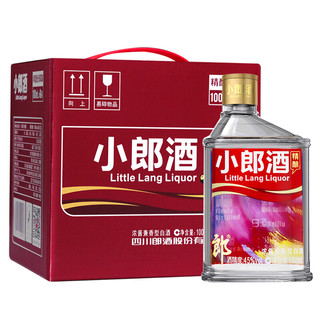 创意酒包装设计郎酒 小郎酒 精酿 炫彩 45%vol 兼香型白酒 100ml＊6瓶 整箱装产品包装设计欣赏(图2)