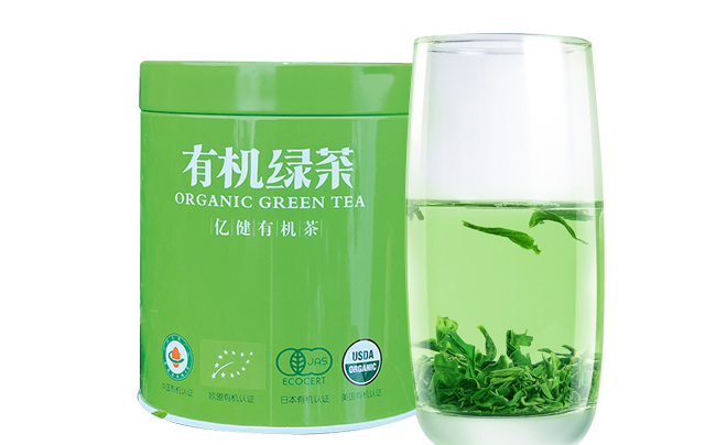 亿健有机茶品牌logo与食品包装设计欣赏(图2)