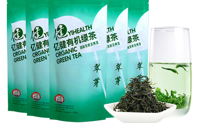 亿健有机茶品牌logo与食品包装设计欣赏(图4)
