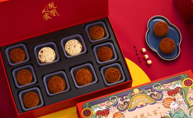 凤凰人家品牌logo与食品包装设计欣赏(图3)