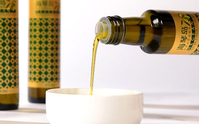 海琴岛橄榄油 海琴岛品牌logo与食品包装设计欣赏(图3)