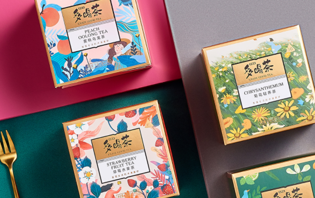 美灵宝茶 MERLINBIRD美灵宝品牌logo与食品包装设计欣赏(图2)