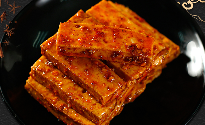 扁担老头豆干 扁担老头品牌logo与食品包装设计欣赏(图3)