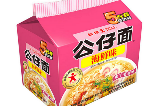 公仔面 公仔面品牌logo与食品包装设计欣赏(图2)