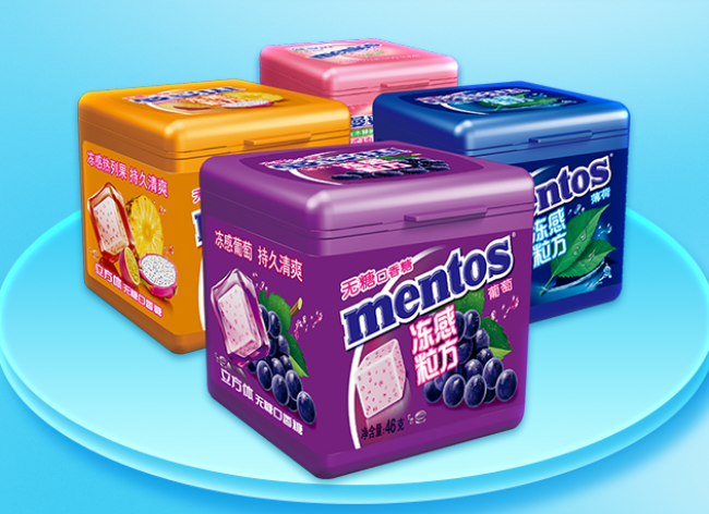 曼妥思 Mentos曼妥思品牌logo与食品包装设计欣赏(图2)