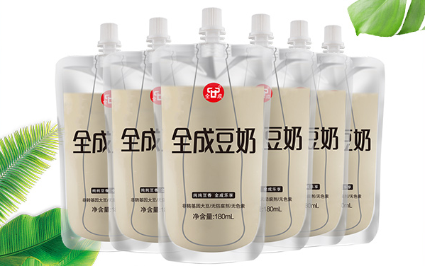 全成豆奶品牌logo与食品包装设计欣赏(图2)
