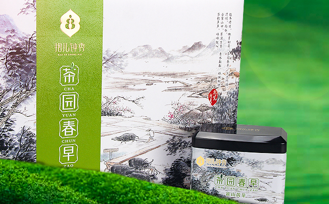 抱儿钟秀茶 抱儿钟秀茶食品包装设计欣赏(图4)