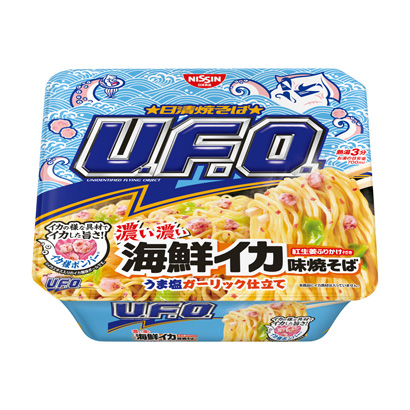 包装设计公司推荐日清炒面浓海鲜鱿鱼味炒面盐格力加工日清食品包装设计欣赏(图1)