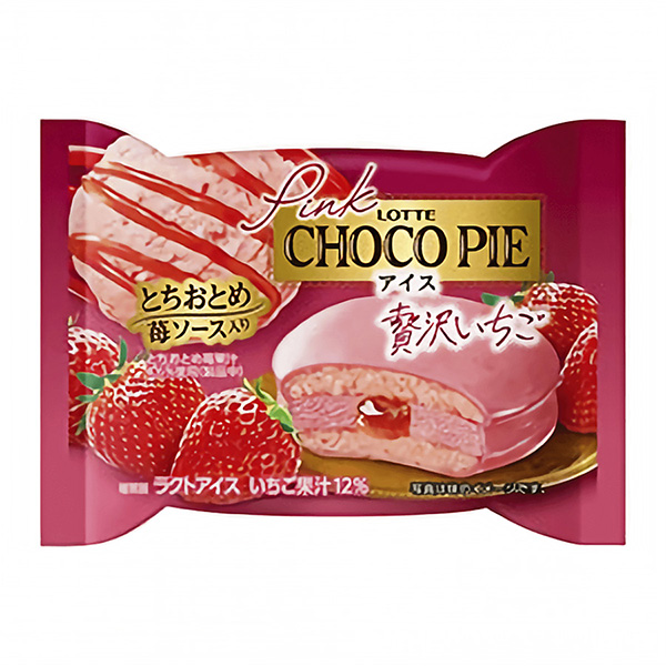 包装设计公司推荐粉色巧克力冰淇淋奢侈草莓乐天冰淇淋类包装设计(图1)