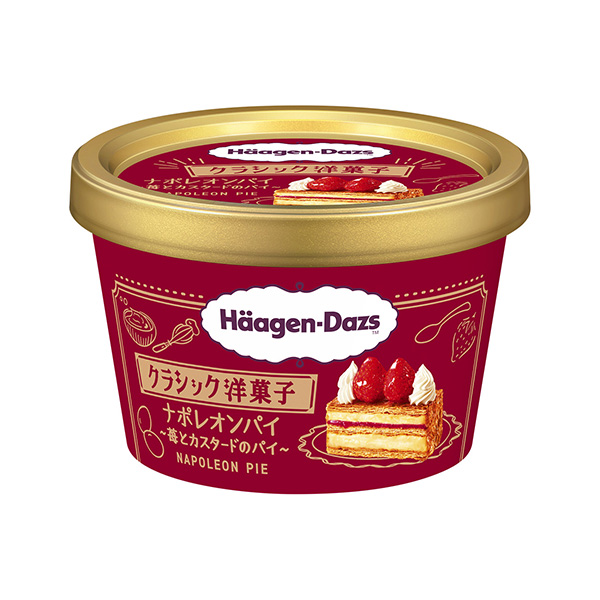 包装设计公司推荐哈根达斯迷你杯经典西点拿破仑馅饼草莓和蛋挞馅饼冰淇淋类包装设计(图1) 包装设计公司推荐哈根达斯迷你杯经典西点拿破仑馅饼草莓和蛋挞馅饼冰淇淋类包装设计(图1)