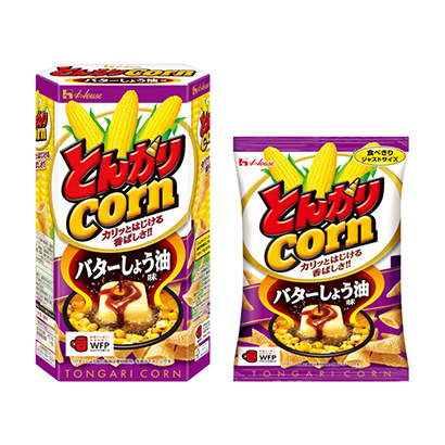 温室尖玉米黄油酱油味温室点心包装设计(图1)