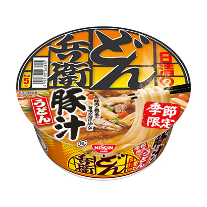 日清的乌冬面兵卫猪汁乌冬面日清面类包装设计(图1)