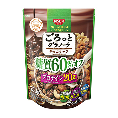 咕噜咕噜糖质巧克力椰子日清思科面包麦片类包装设计(图1)