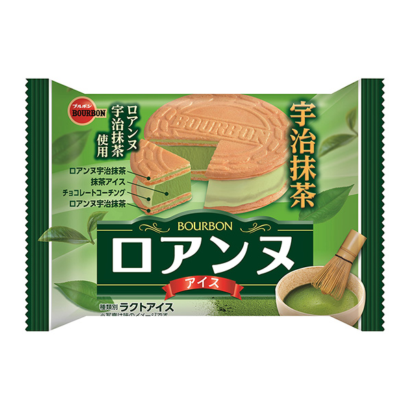 罗安冰宇治抹茶波旁冰淇淋类包装设计(图1)