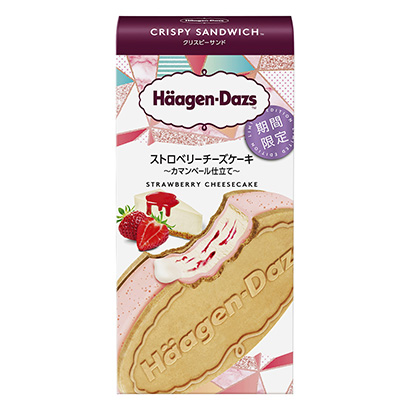 哈根达斯酥三明治草莓芝士蛋糕卡曼贝尔制作限时冰淇淋类包装设计(图1)
