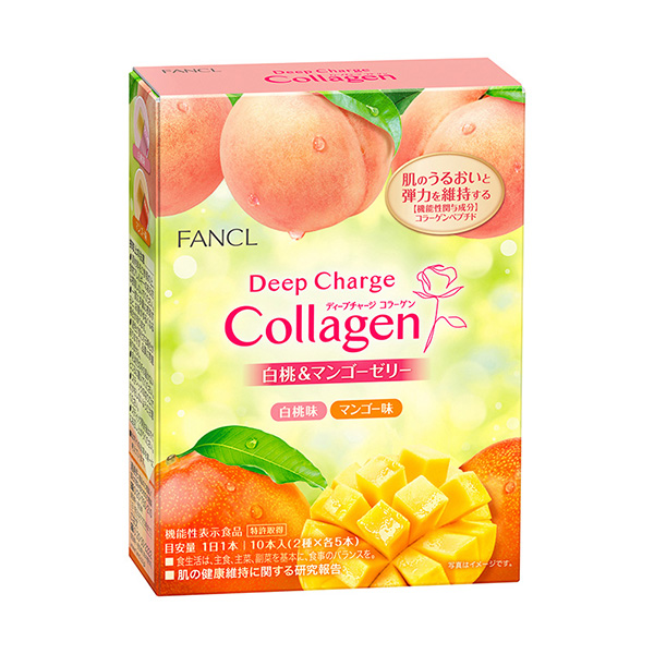 深层充电胶原蛋白白桃芒果果冻范克尔健康食品包装设计(图1)