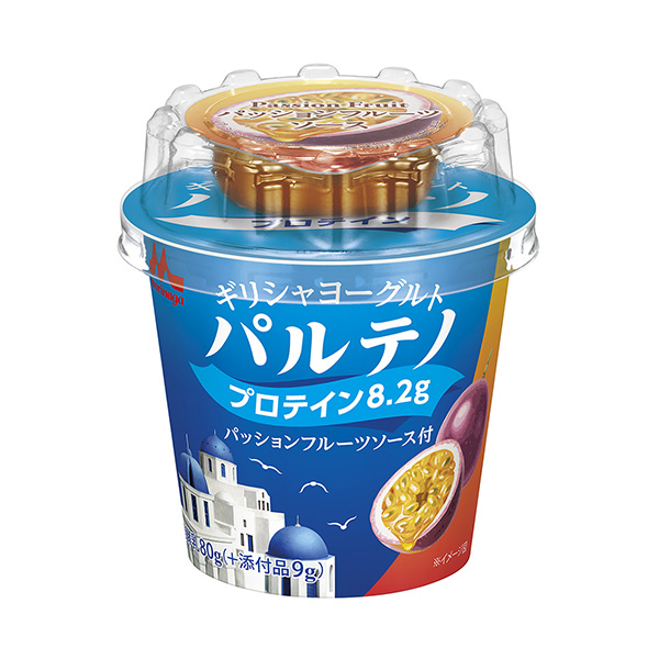 希腊酸奶带帕尔特诺西番莲酱森永乳业甜点酸奶包装设计(图1)