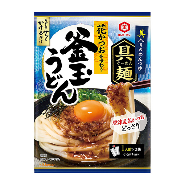 基考曼配料面品尝花鲣鱼的釜玉乌冬面基考曼食品包装设计欣赏(图1) 基考曼配料面品尝花鲣鱼的釜玉乌冬面基考曼食品包装设计欣赏(图1)