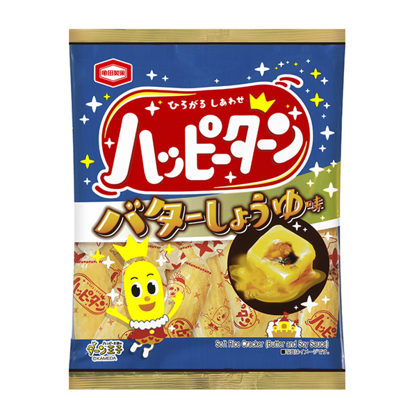 快乐回转黄油酱油味龟田制果包装设计(图1)