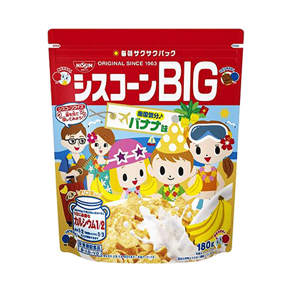 西斯康香蕉味日清思科健康食品包装设计(图1)