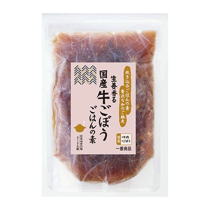 生姜香味国产牛蒡子米饭之素第一烹饪品包装设计(图1)