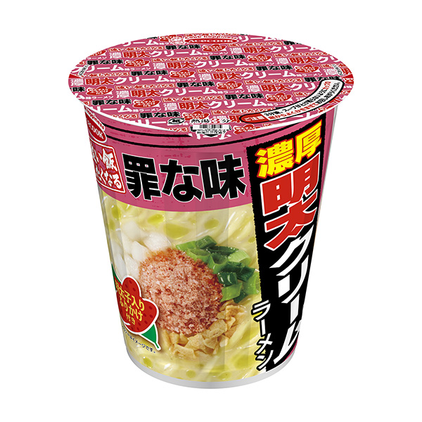 罪味浓厚明太奶油味拉面包装设计欣赏(图1)