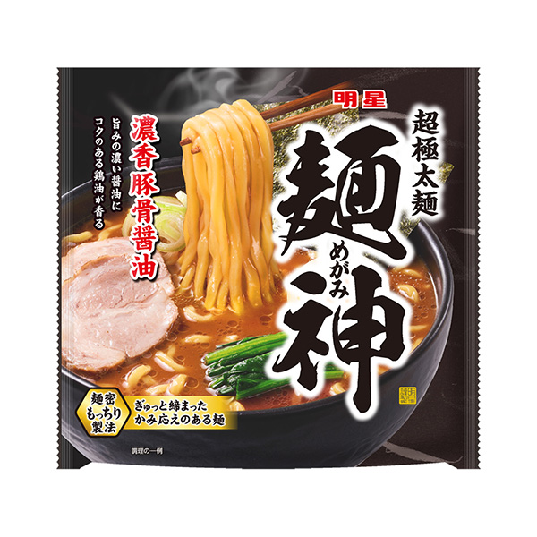 明星面神浓香猪骨酱油明星食品面类包装设计(图1)