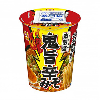 小丸认真盛鬼旨辣酱东洋水产面类包装设计(图1)