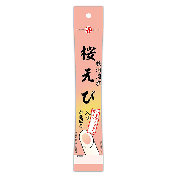 骏河湾产樱花虾仁鱼糕丸善食品饮料包装设计(图1)