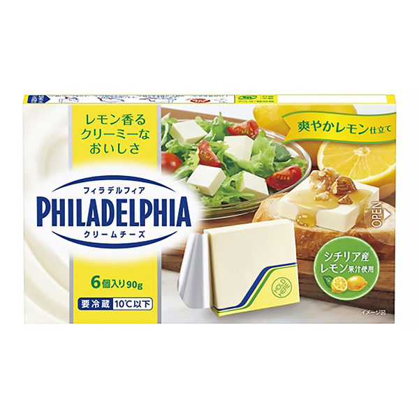 费城奶油奶酪清爽柠檬制作森永乳业食品饮料包装设计(图1)